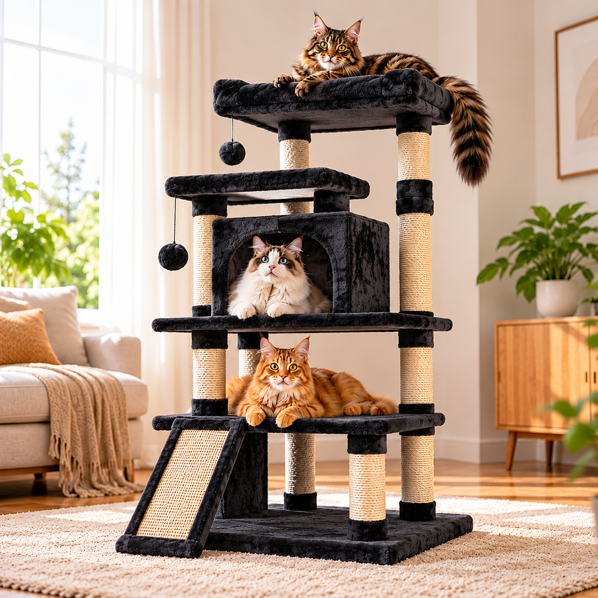 Cat Tree for Large Cats Cat Tower for Indoor
